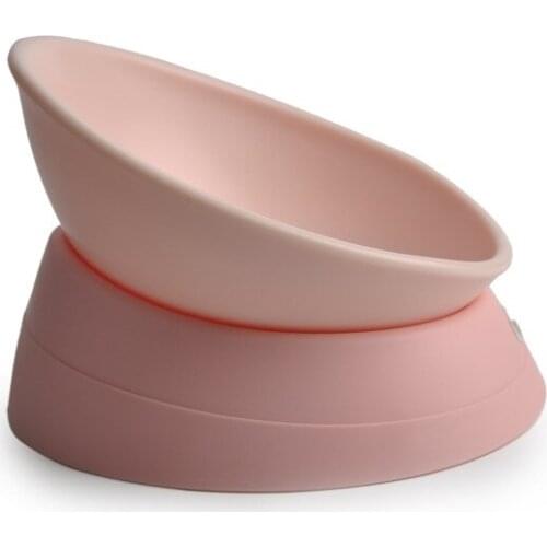 New Cat Bowl Any Angle Tilting Cat Bowl Non-slip Pet Bowl Flat Face Cat Bowl Pet Supplies