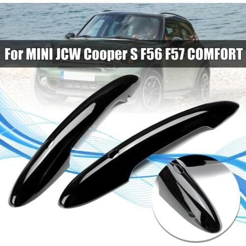 New Arrival High Quality Glossy Black Door Handle Cover Cap For MINI JCW Cooper S F56 F57 COMFORT