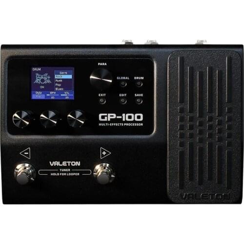 Valeton Guitar Multi Effects Processor Pedal with 140 Built in Effects Looper IR OTG USB Multi Language Expression Peda GP-100