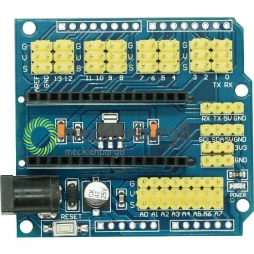 NANO I/O IO Expansion Sensor Shield Module For Arduino UNO R3 Nano V3.0 3.0 Controller Compatible Board I2C PWM Interface 3.3V