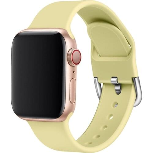 Silicone Strap For Apple Watch Band 42mm 38mm 44mm 40mm Iwatch Bands Bracelet For Apple Watch Strap Series SE/6/5/4/3/2/1 81007