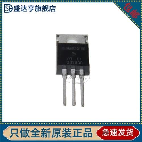 10Pcs/Lot MBR30100CT-E1 MARKING:MBR30100 TO-220-3 30A 100V