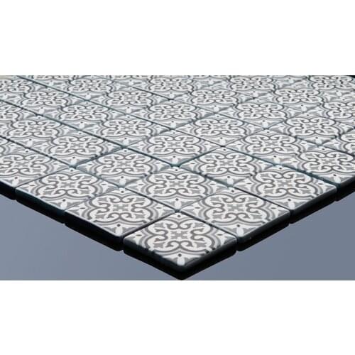 B and q mosaic tiles