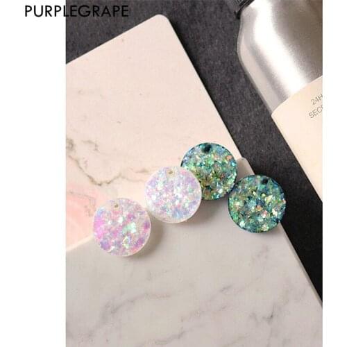 10pcs Single Hole Pendant Diy Earrings Jewelry Making Accessories Material Necklace