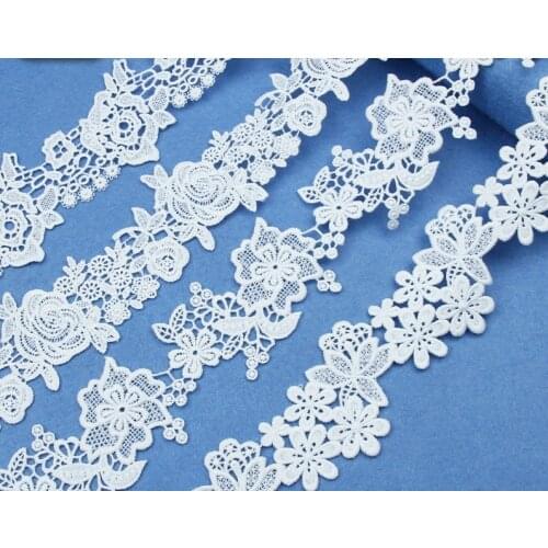 10 Yard/Lot 6CM New embroidered water-soluble lace dress accessories DIY lace dress Trimming Lace Sale For 5 Yard