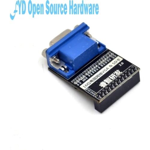 16-bit true color VGA module 65536 color SD card module video image at the video capture
