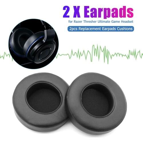 2pcs Headphone Replacement Earpads Cushions for Razer Thresher Ultimate Game Headset