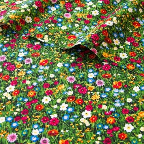 50cm*110cm Japanese Oxford Cotton Fabric Patchwork Quilting Cloth Fabric for sewing Flowering Shrubs