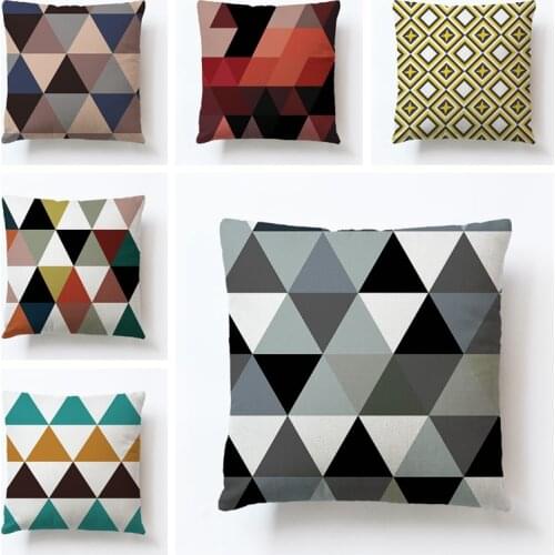 RUBYLOVE Bohemian Cushion Covers Home Decor Geometric Decorative Throw Pillows Case Black Green Cushion Decoration For Sofa