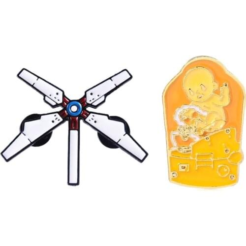 Japan Game Death Stranding Pins Brooch New Odradek Terrain Scanner Pin Badge For Women Men Collectibles Gift Cosplay Accessories