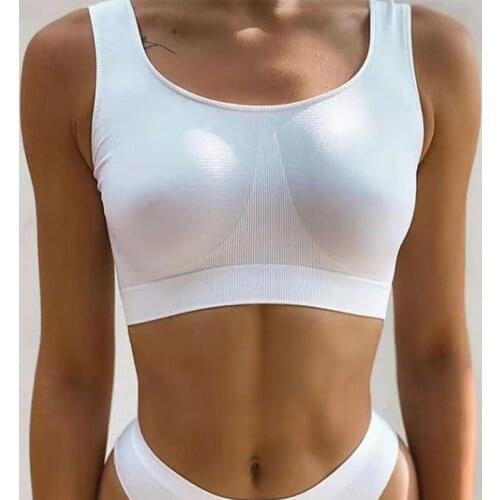 Seamless Tube Tops Women Sexy Bra Female Crop Tops Sleeveless Sleep Bralette Top Sports Camis Unlined Bra Bandeau Top Tank