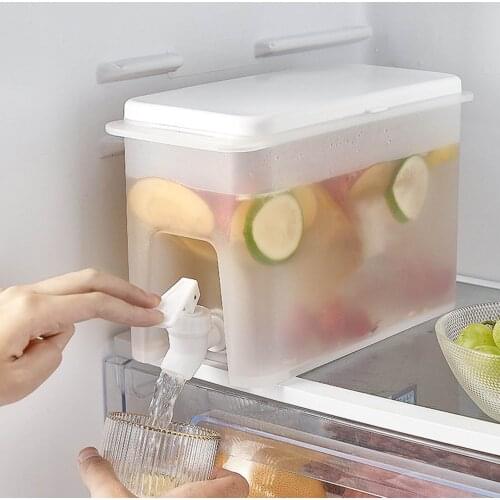 3.5L Water Dispenser Juice Container with Spigot For Home Refrigerator Leakproof Drink Dispenser Drinking Water Bottle superb