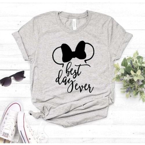 Best Day Ever Funny Christmas Women T-Shirt 90s Aesthetic Cotton Fashion Graphic Female Clothing O Neck Short Sleeve Girl Tees