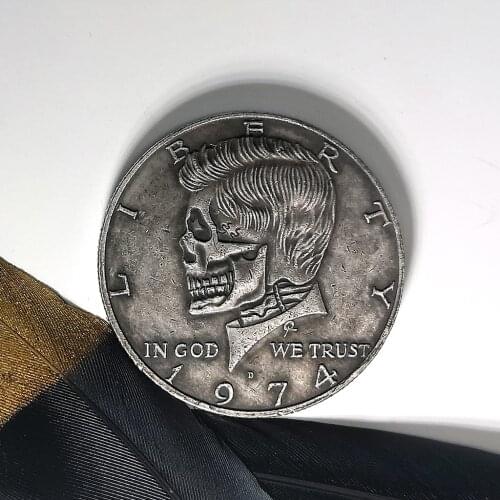 Kennedy Coins Tricks Decision Maker Double Sided 1974 Coins Game Collection