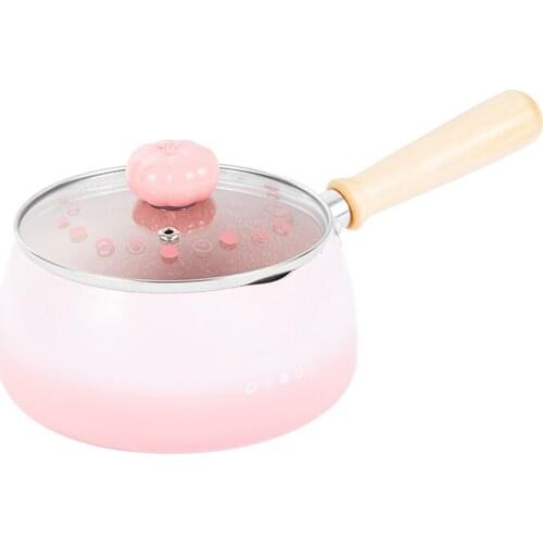 Composite Bottom High-profile Gradient Color Household Hot Milk Pot Storage Non-stick Pot