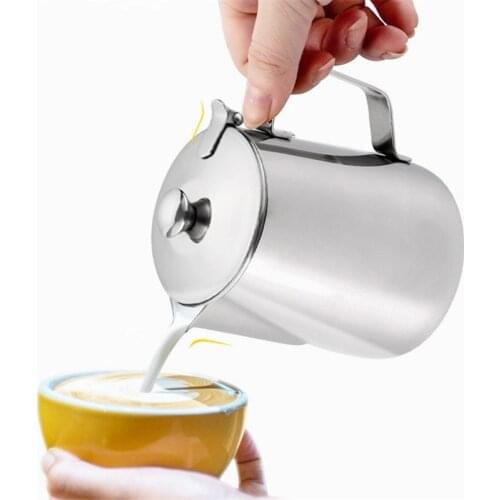 2L Stainless Steel Pull Flower espresso frothers Frothing Garland Cup latte jug craft milk mug coffee Cappuccino Cooking Tools