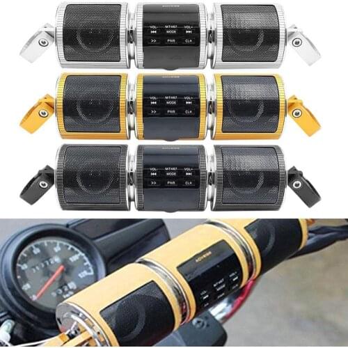 Motorcycle Bluetooth Music Player MP3 Motorcycle Stereo Speaker FM Radio Adjustable LED Screen Waterproof High Quality