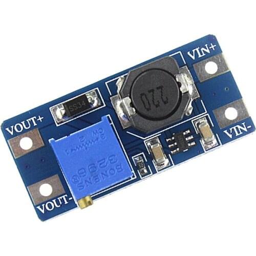MT3608 DC-DC Adjustable Boost Module 2A Boost Plate Step Up Module with MICRO USB 2V-24V to 5V 9V 12V 28V