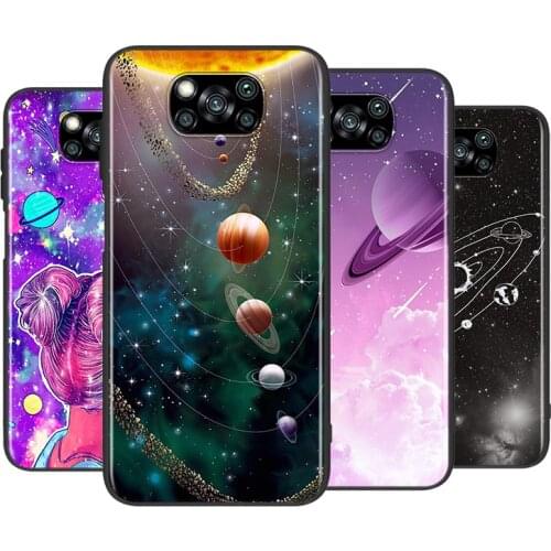 Planet Constellation Star For Xiaomi Poco X3 GT NFC M2 X2 F2 F3 C3 M3 F1 Pro Mi Play Mix3 A3 A2 A1 6 Lite Soft Phone Case
