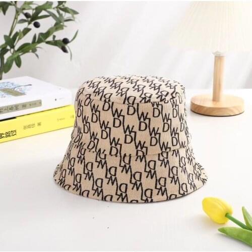 Newest Fashion Letters Printed Fisherman Hat Women Spring Autumn Bucket Hats Unisex Hip Hop Cap Men Sunbonnet Outdoor Beach Hat