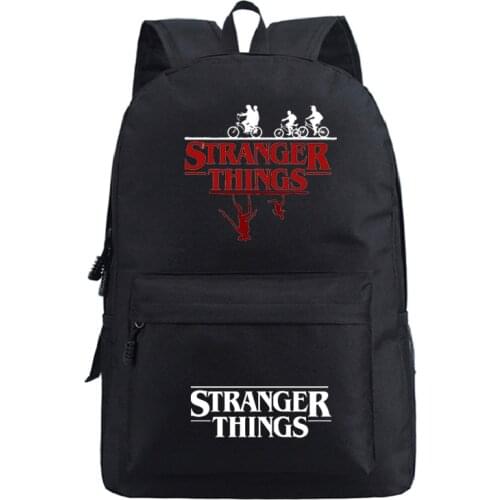 Stranger Things Backpack Back to College Mochila Children Boys Girls Daily Rucksack Men Women Travel Shoulder Bag