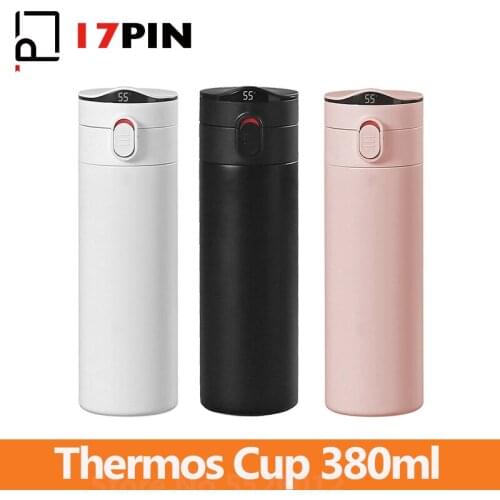 17PIN Warm Star Cup Thermos Cup 380ml With Temperature Digital Display 304 Stainless Steel Insulated Water Bottle