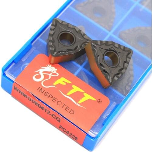 10pcs WNMG080412 CQ PC4225 Lathe Tools High Quality Carbide Metal External Turning Tool CVD Coat CNC Cutting Inserts for steel