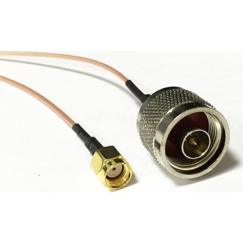 WIFI antenna adapter RP SMA male plug switch N type male plug RF jumper cable RG178 15cm wholesale