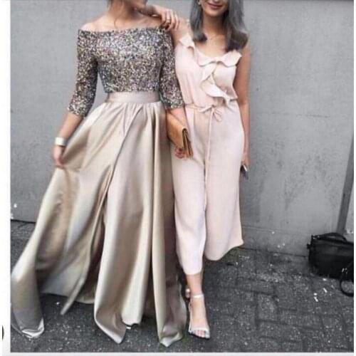Burgundy Beading Crystal Formal Long Sleeve casamento backless elegant evening long Prom Party 2018 mother of the bride Dress