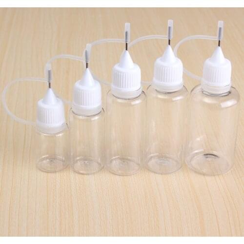 10PCS 10ml new shape PE e-dropper bottle with normal screw cap and plastic needle, TW014