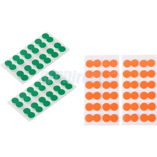 48 Pieces Orange + Green Pinch On Strike Indicators Stick on Float Fly Fishing Accessory
