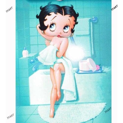 Diamond Painting Cartoon Doll Diamond Inlaid Girl Diamond Embroidery Cross Stitch Home Decoration Diamond Art Diamond Painting