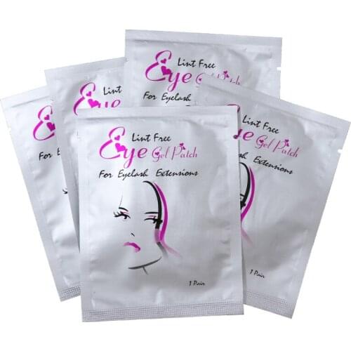 50 Pairs Eyelash Extension Paper Make Up Patches Tips Under Eye Pads Grafted Eye Stickers Lash Extension Eye Lashes Makeup Tool