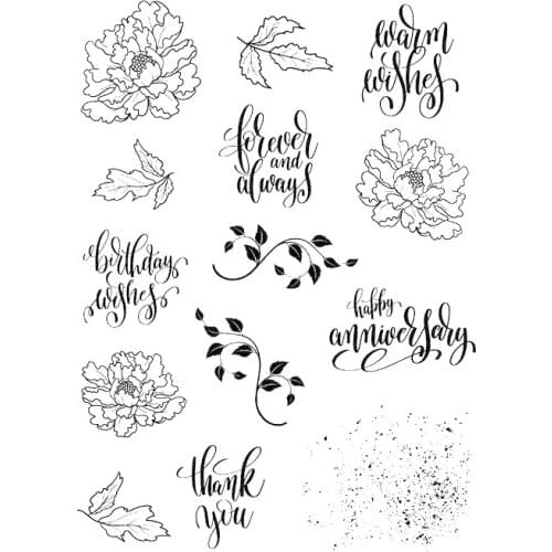 Flower Clear Stamp Or stamp for DIY Scrapbooking/Card Making/Kids Fun Decoration SuppliesA168