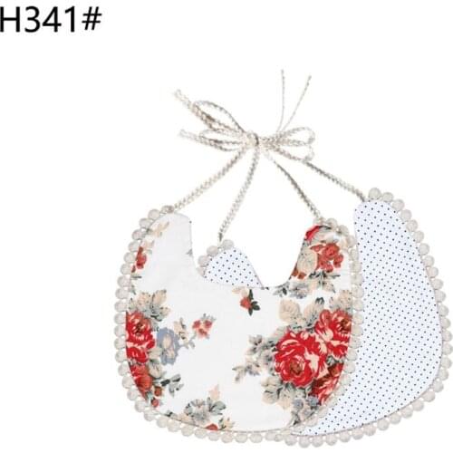 Baby Bib Infant Burp Cloths Toddler Cotton Bib Kid Floral Towel Dinner Feeding Double-deck Cute Girl Bibs