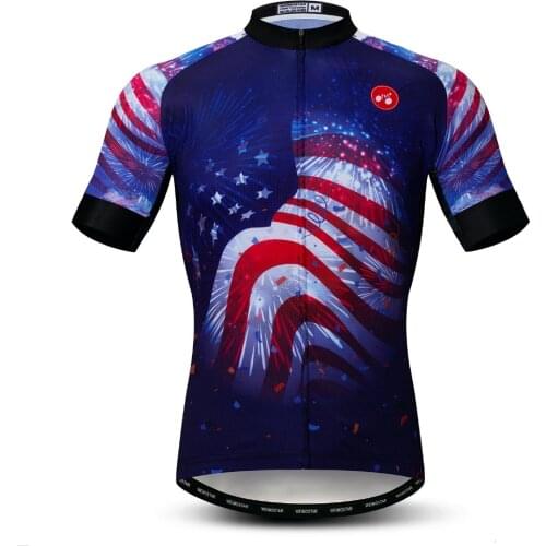 Summer classic USA/Spain/United Kingdom/Canada/Russian Cycling Jersey Flag Series Bike Jersey Tops Pro Brand Cycle Clothing