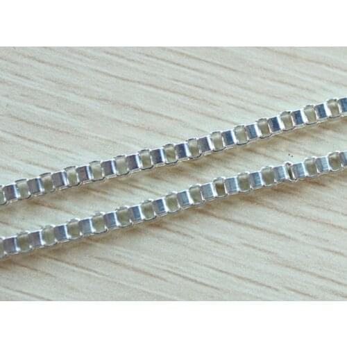 4 Meters Silver Color plate Metal Venice chain 3mm Findings #22967