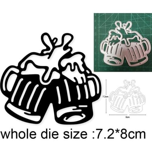 Metal cutting dies cut die mold Couple Beer Mug decoration Scrapbooking dies paper craft knife mould blade punch stencils dies