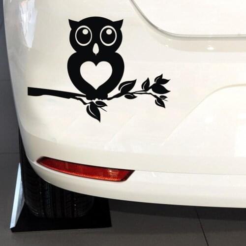 PLAY COOL Owl Standing on The Branch Cute Reflective Car Sticker Automobiles Motorcycles Exterior Accessories Vinyl Decals