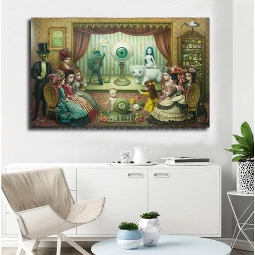 Mark Ryden The Parlor HD Wall Art Canvas Poster and Print Canvas Painting Decorative Picture for Office Living Room Home Decor