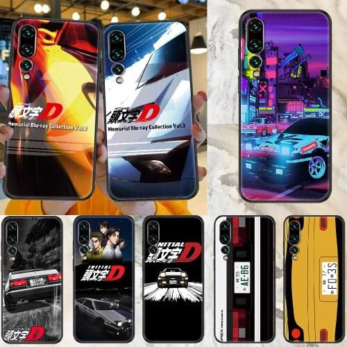 Initial D Car 86 Phone case For Huawei Honor 6 7 8 9 10 10i 20 A C X Lite Pro Play black pretty waterproof 3D cover fashion