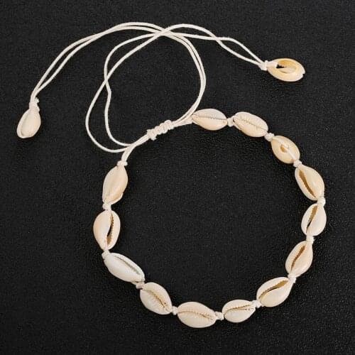 Handmade Necklace Sea Shell Chokers Necklace Boho Style Beach Statement Necklaces Women Seashell Pendant Mermaid Necklace