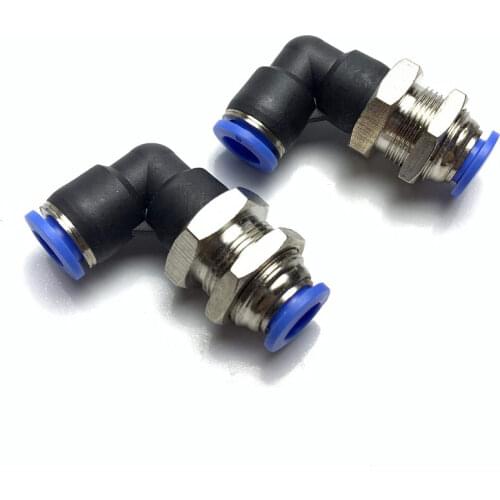 PLM Bulkhead Union Elbow one touch fittings PLM 04/06/08/10/12 high quality pneumatic fittings