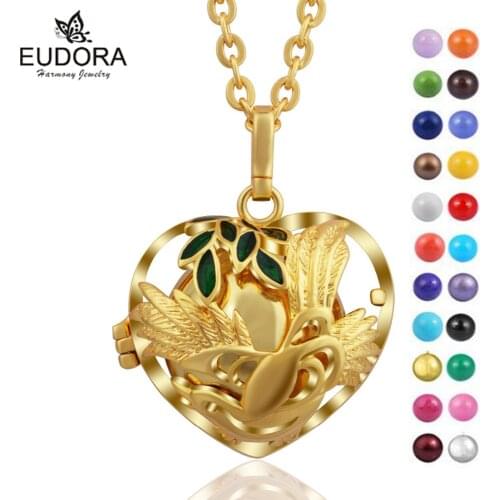 Gold Color Angel Caller Pendant Eudora Harmony Ball Mexcian Bola Engelsrufer Pregnant Women Colorful Belly Bola Pendant Jewelry