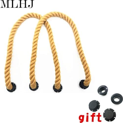 MLHJ obag 65cm hemp rope handles for classic mini bag 1pair 10 colors handles gift screw free