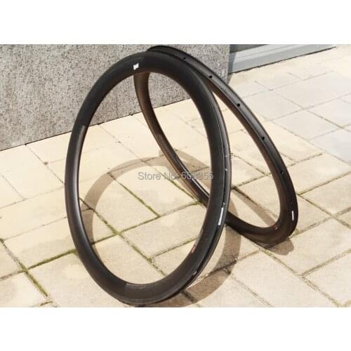 FLX-RIM-C15 : 25mm width - UD Carbon Matt Cycling road bike 700c Clincher wheel rim 50mm ( Basalt Brake Side )