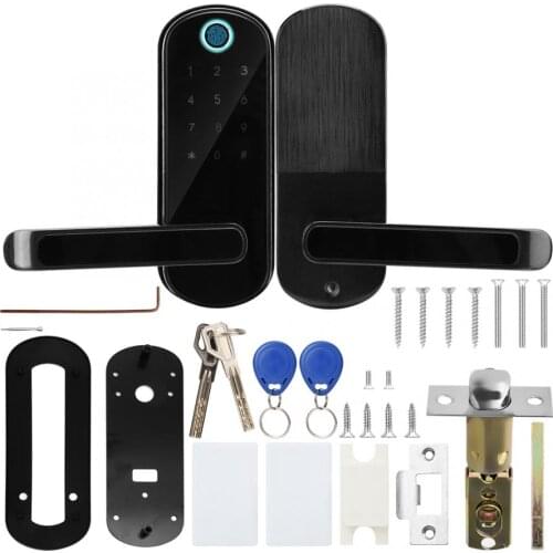 Smart Biometric Fingerprint Lock Bluetooth Wifi APP Digital Password IC Karte Key Door Latch Electronic for Hotels Home Office