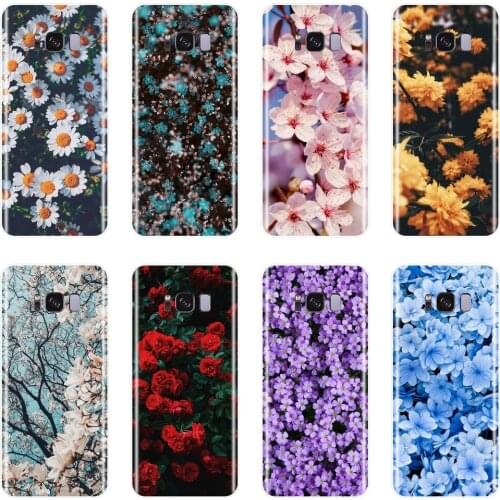 Back Cover For Samsung Galaxy Note 4 5 8 9 Rose Flower Floral Silicone Soft Case For Samsung S8 S9 Plus S5 S6 S7 Edge Phone Case