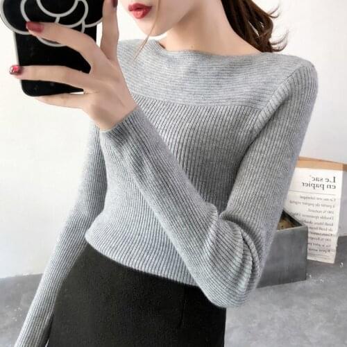 2021 Spring Autumn Sweater Women New Warm Coat Round Neck Slim Long Sleeve Chic Soft Casual Ribbed Tops Female Costume Jumpers