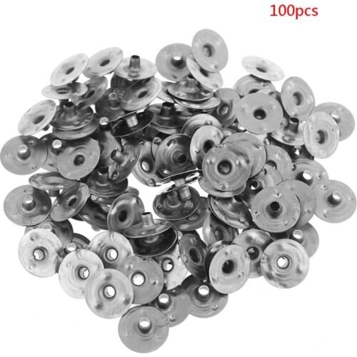 100/200Pcs Candle Wick Metal Sustainer Wick Tabs Silver For Candle Making Gift